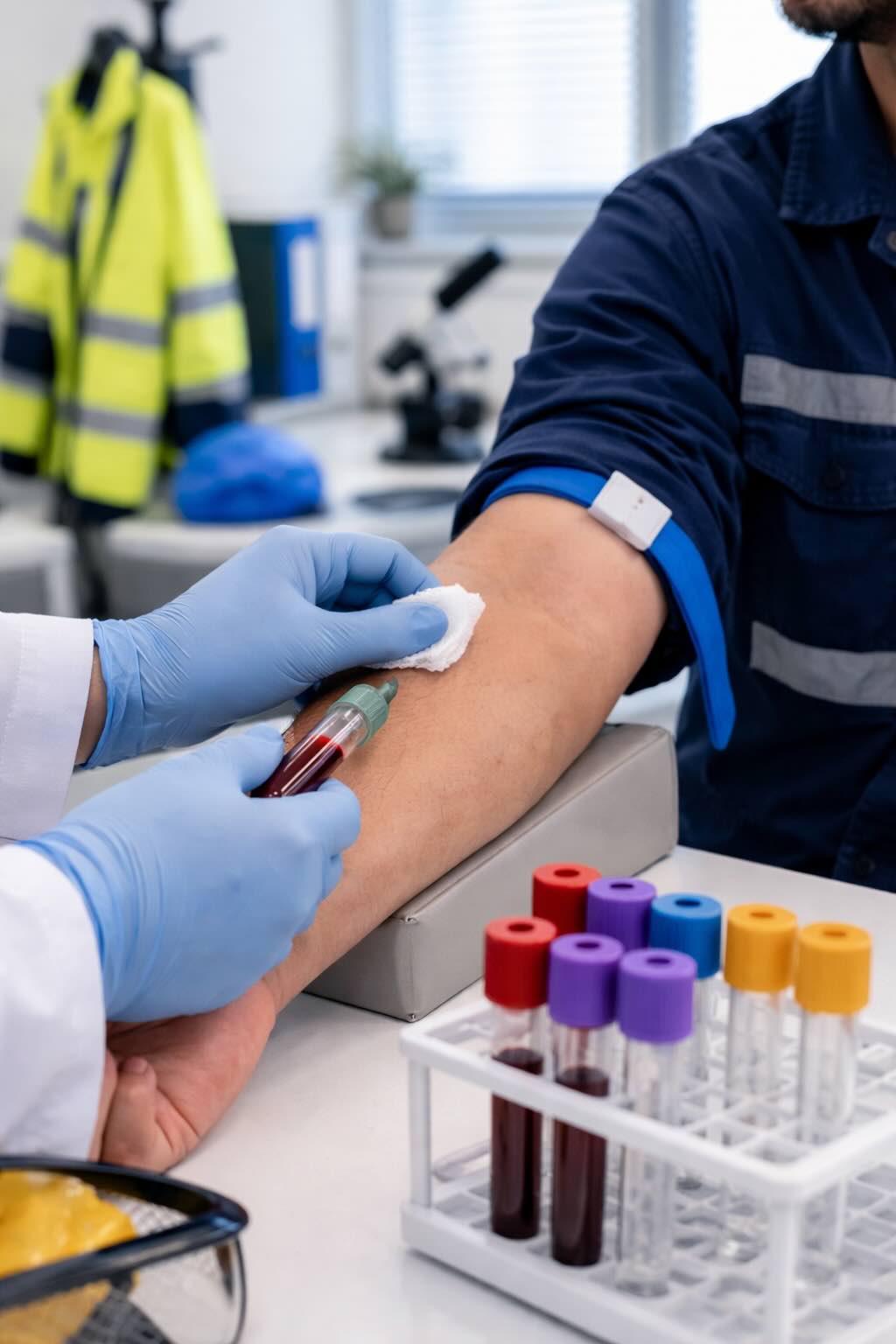 analisi del sangue per lavoro